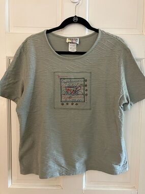 Vintage Embroidered Coffee Shirt